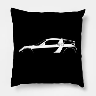 smart roadster coupe Silhouette Pillow