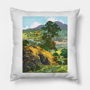 Maxfield Parrish New Hampshire Hills Art Print 1932 American Painter Pillow