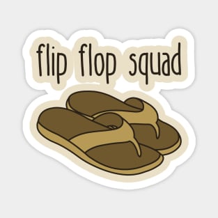 Flip Flop Squad, Funny Summer Vacation Flip Flops Magnet