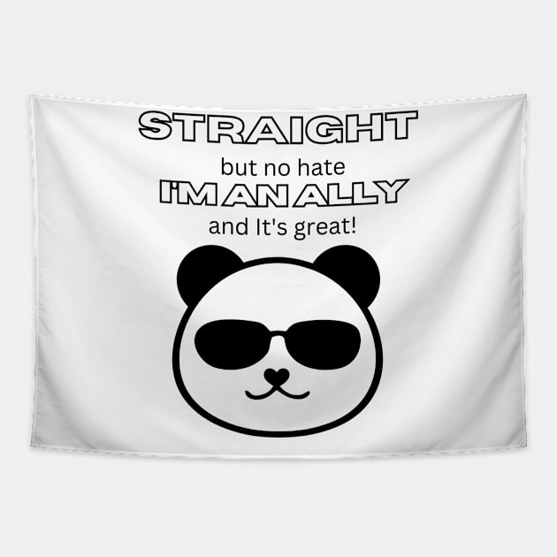 STRAIGHT NO HATE Tapestry by AlphabetArmy