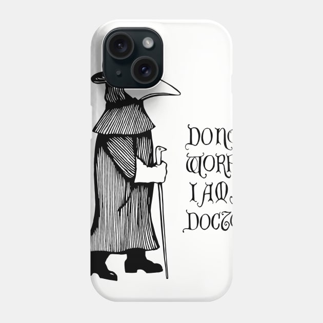 Plague Doctor Redux Phone Case by ZooInk5