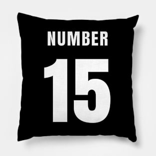 NUMBER 15 FRONT-PRINT Pillow