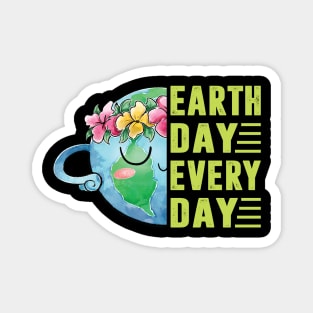 Earth Day Everyday Retro Environmental Earth Day Kids Women Magnet