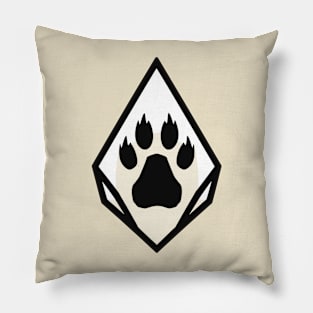 paw print logo Pillow