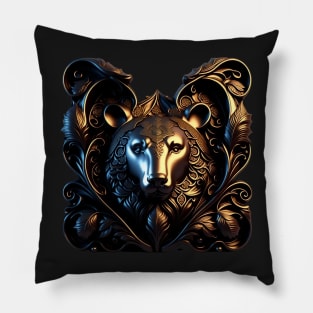 Just a Golden Bear Ornament Pillow