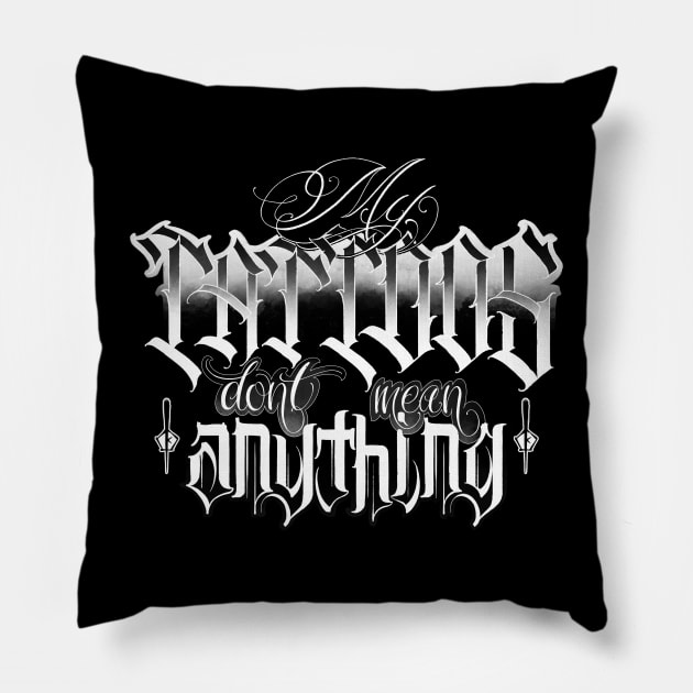 My Tattoos Pillow by Cole Kovatch Tattoos