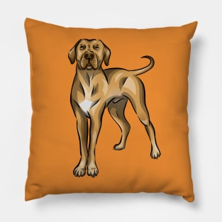 Cute Rhodesian Ridgeback Dog Pillow