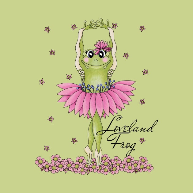 Loveland Frog - cute Cryptid ballerina by TJWArtisticCreations