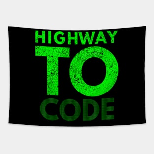 Highway To Code Tapestry