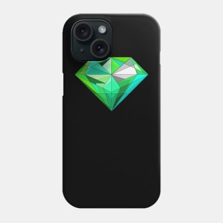 pretty emerald diamond Phone Case