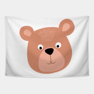 Bear cute face Tapestry