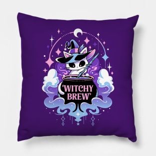 Witchy Cat Potion - Kawaii Magic Pillow