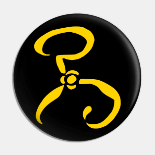 Yellow Sign Pin