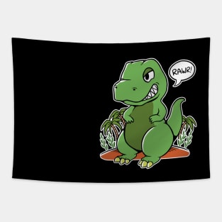 Green Dinosaur Tapestry