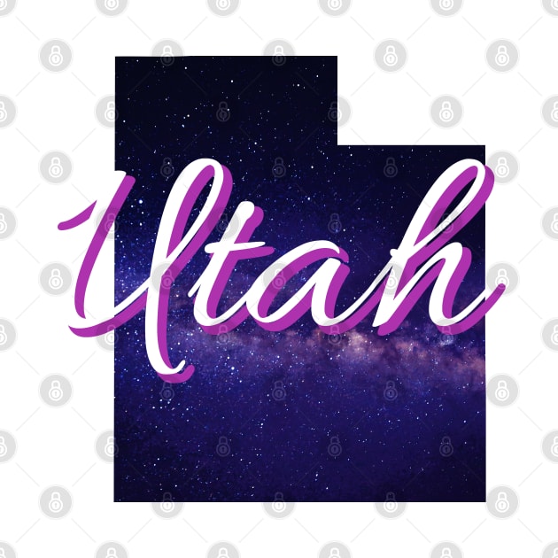 Galactic States - Utah T-Shirt by Daniela A. Wolfe Designs