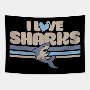 I love sharks Tapestry