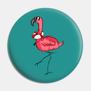 Lifeguard Flamingo Pin