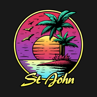 St John summer sunset Sun T-Shirt