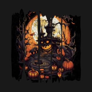 Spooky Halloween Night Artwork T-Shirt