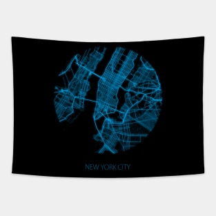 New York City Map Tapestry