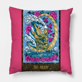 The Moon. Magic Gate Tarot Card Design. Pillow