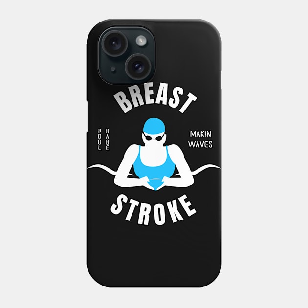 Girls Breaststroke Pool Babe Swimming Gift Phone Case by atomguy