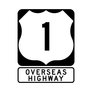 Overseas Highway US 1 Road Sign T-Shirt