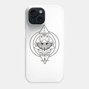 Geometric hamsa Phone Case