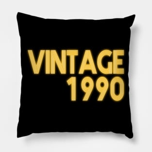 1990 Vintage birthyear Pillow