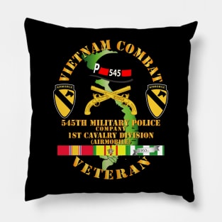 Vietnam Combat Cavalry Veteran w 545th Military Police Co w 545 - 1st Cav Div Pillow