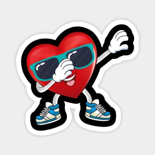 Dabbing Hearts Dance Challenge Valentines Day Magnet