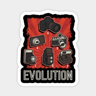 Cute & Funny Camera Evolution Photographer Magnet