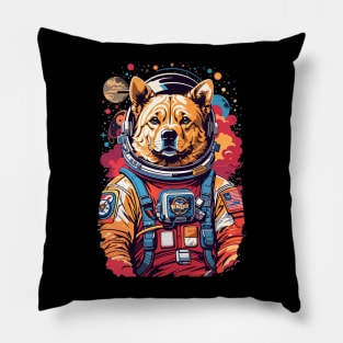 Astro Dog On a Mission to the Stars Pillow