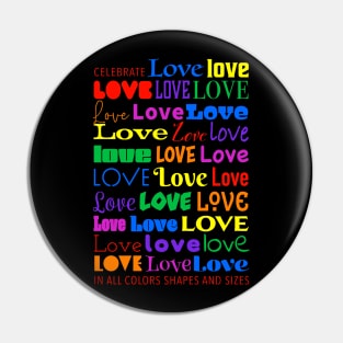 Celebrate Love in All Colors Shapes and Sizes Pin