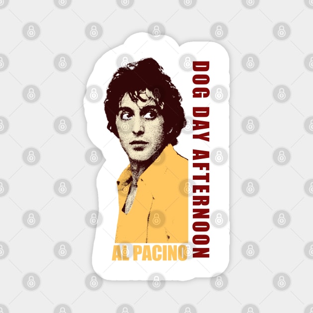 dog day afternoon pop art Magnet by Genetics art