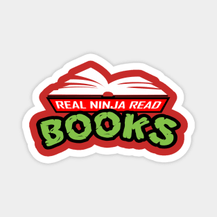 Real Ninja Read Books Magnet