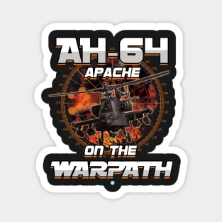 AH-64 Apache on the Warpath Helicopter Crew Gift Magnet