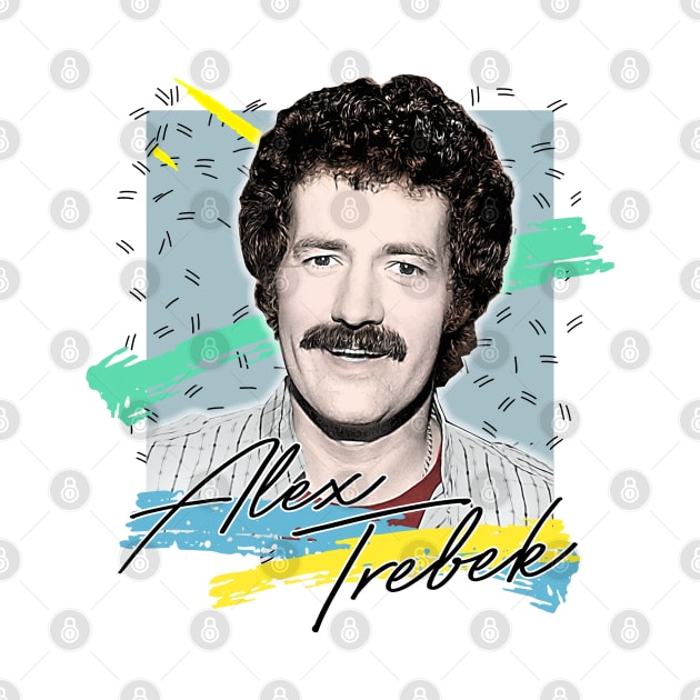 Alex Trebek / Retro Vintage Aesthetic Fan Design by DankFutura