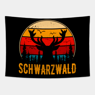 Schwarzwald Retro Hirsch Schwaben Schwarzwälder Tapestry