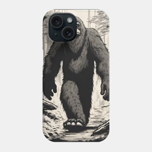 Legends Unveiled: Bigfoot's Stroll Phone Case