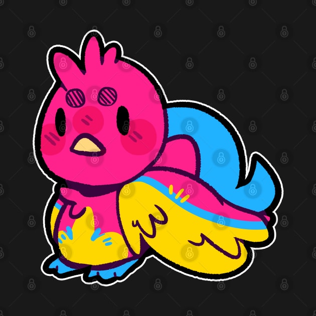 pride birb- Pansexual Variant by Brewing_Personalitea