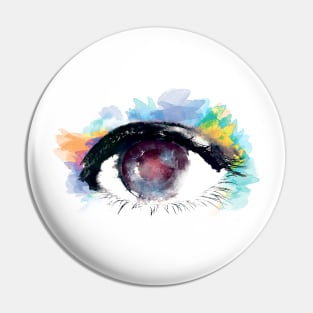 Water Color Eye Pin