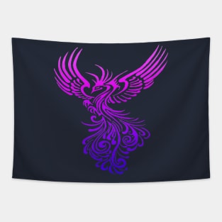 Artistic Phoenix Pink Lilac Color Blend Tapestry