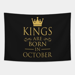 KINGS ARE BORN IN OCTOBER Tapestry