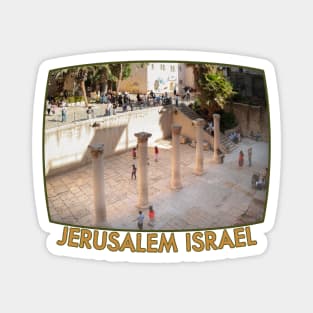 Israel, Jerusalem. At the Cardo Magnet