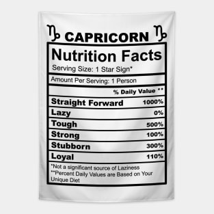 Capricorn Facts Tapestry