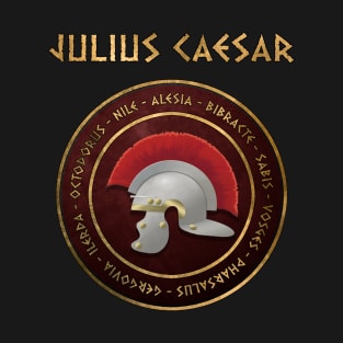 Julius Caesar Famous Battles of Ancient Roman History T-Shirt