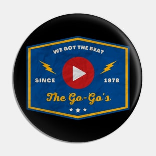 The Gogos // Play Button Pin