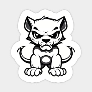 panther black head t-shirt Magnet