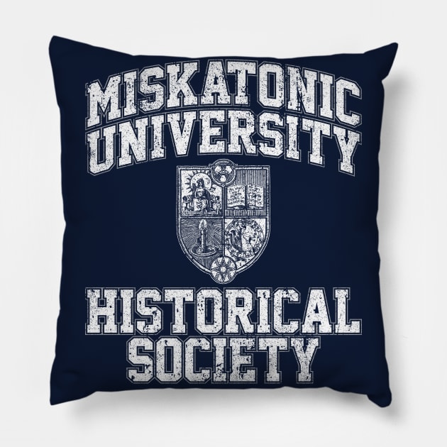 Miskatonic University Historical Society Pillow by huckblade